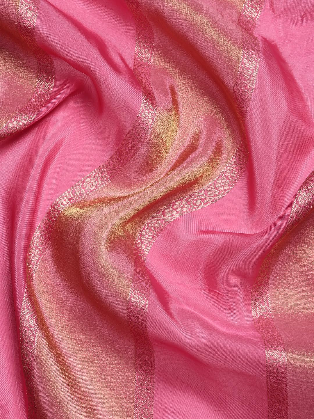 MOHEY Pink Art Silk HAND EMBROIDERY|ZARI WEAVE Saree for Women