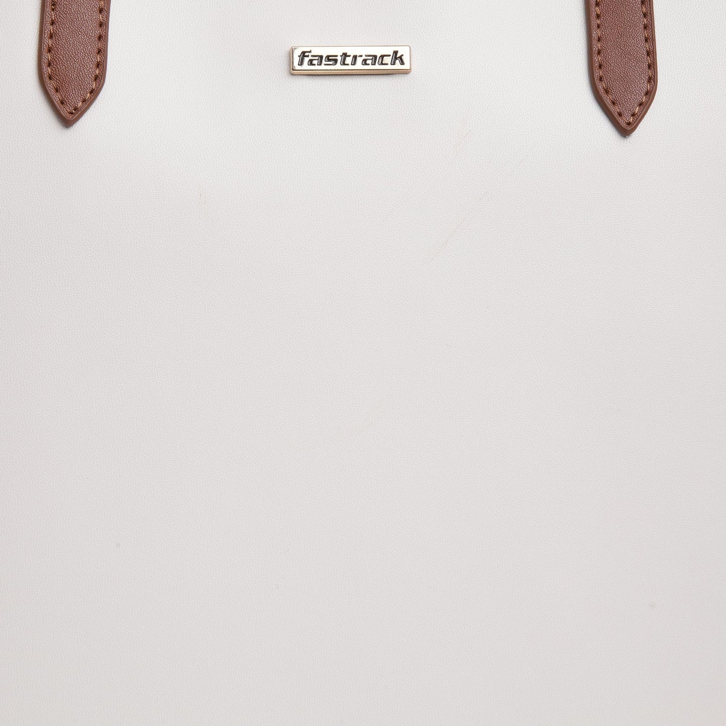 Fastrack Modern Satchel Bag for Women | Chic, Stylish Bag for Girls, Ladies, Women | Spacious Bag with Internal Organisers Made of Faux Leather (White)