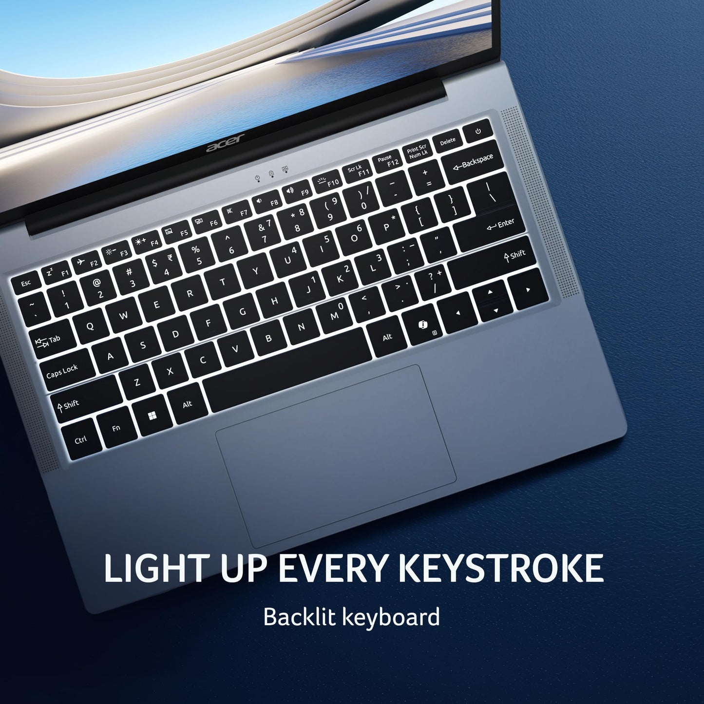 acer Aspire 14, 13th Gen, Intel Core i7-13620H Processors, 16 GB RAM, 512 GB SSD, Full HD IPS, 14"/35.56 cm, Windows 11 Home, MSO, Pure Silver, 1.44 kg, AS14H-53, Backlit KB, Thin and Light Laptop