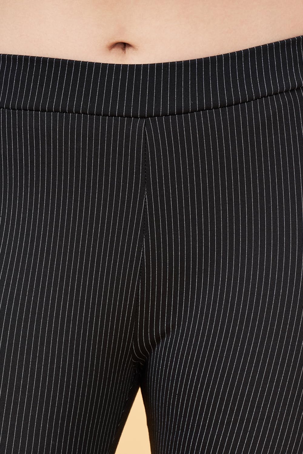 Annabelle by Pantaloons Women's Slim Fit Pants (110146228004_Jet Black_34)