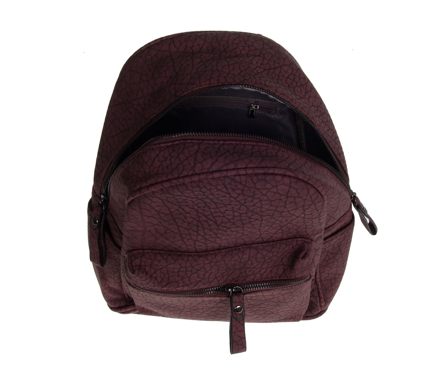Artisan Crafted Leather Look Handbag Backpack/College Bag/Office Bag (Maroon) For Women/Girls