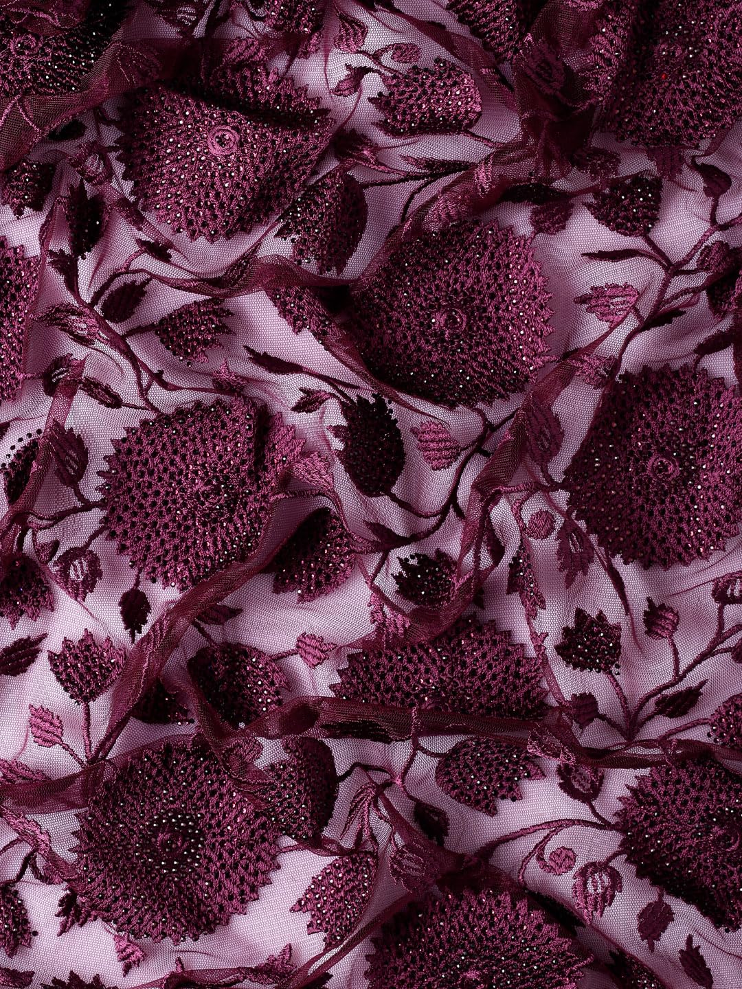 MOHEY Embroidery|Stone Work Saree for Women