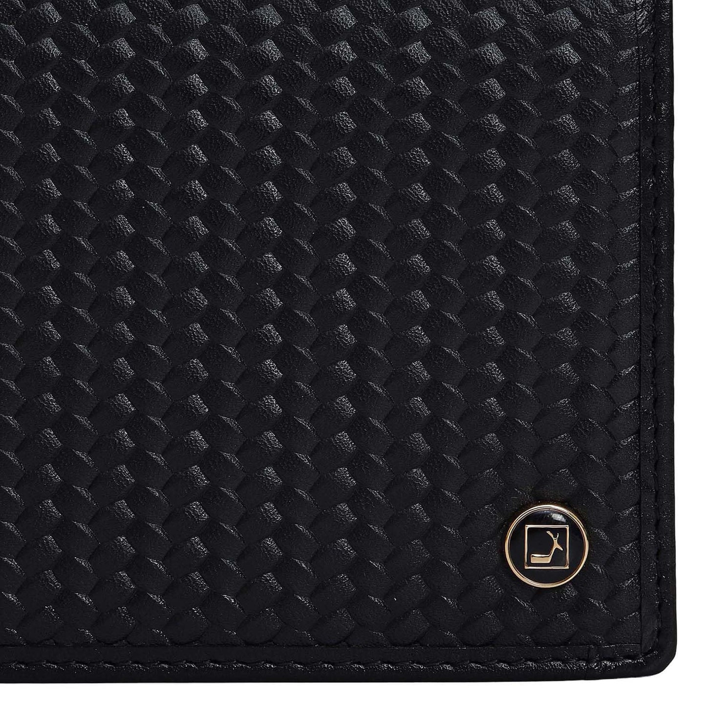 Da Milano RFID Protected Leather Wallet for Men with Card Slot - Black (MW-0081A-OL)