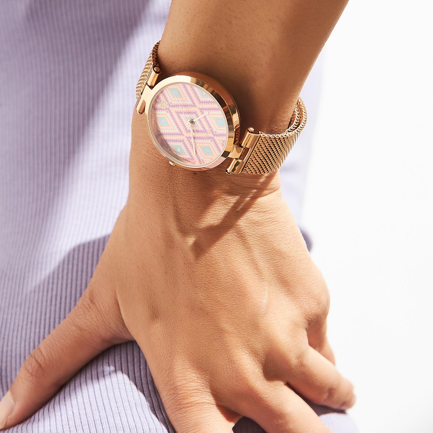 TEAL BY CHUMBAK Round Dial Analog Hand Watch for Women, Gifts for Women/Girls/Ladies, Stylish Fashion Watch for Casual/Work