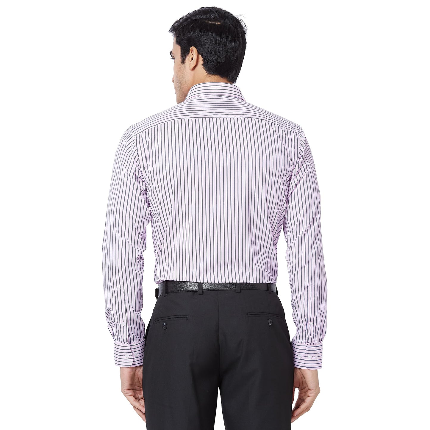 Park Avenue Men Slim Fit Solid Pattern Cotton Polyester Blend Semi Cutaway Collar | Full Sleeve Formal Shirt | Medium Red