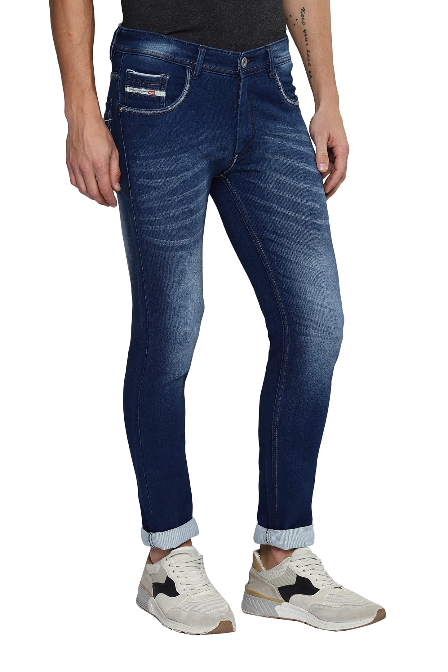 Allen Cooper Denim Jeans for Men(47-30) Dark Blue