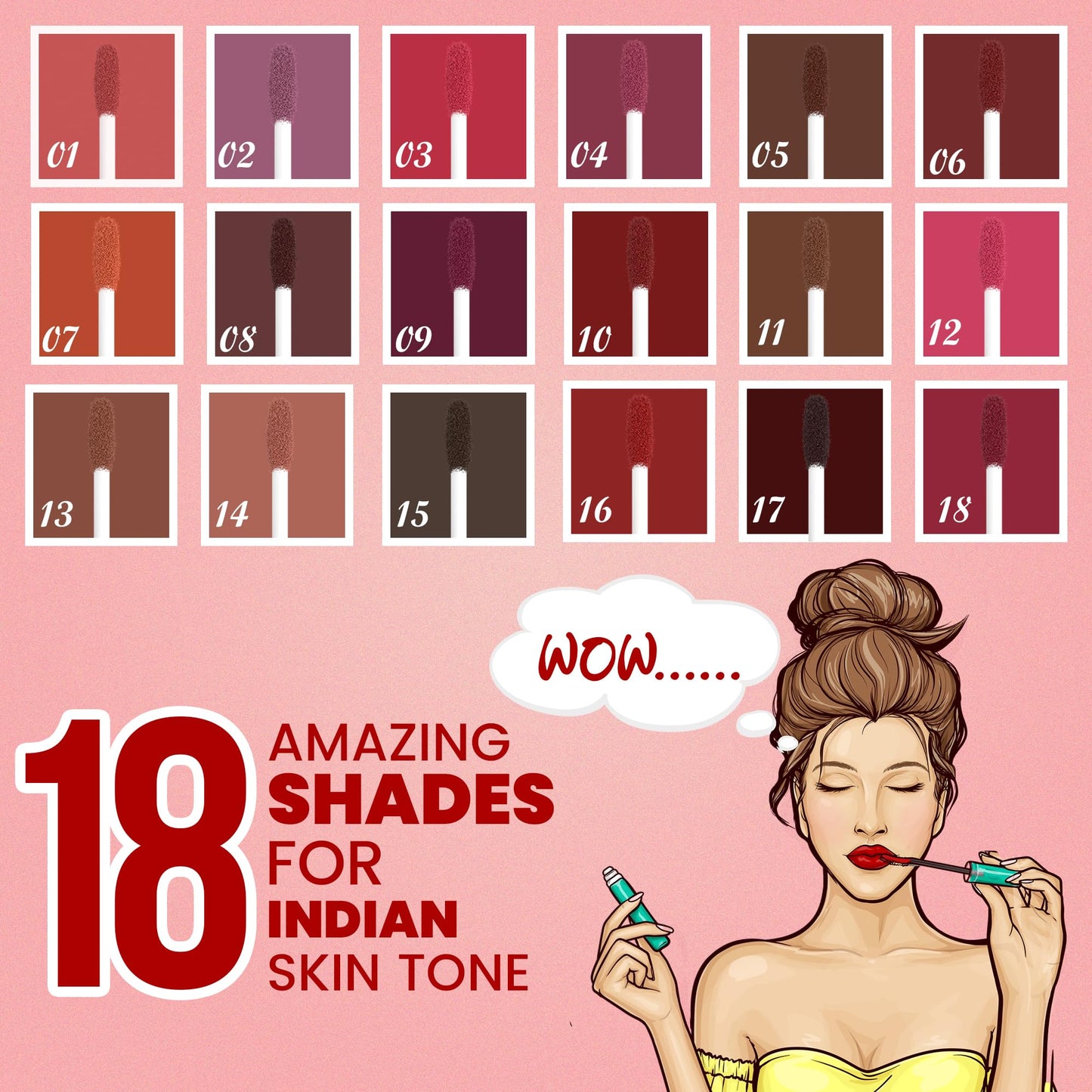 Shryoan Butter Luxe Satin Matte Liquid Lipstick | Ultra Pigmented, Long-Lasting, Non-Transfer Formula, Smooth Lip Color, Weightless Finish, Silky Matte Finish (6ml) (Shade-13, Shade-13)