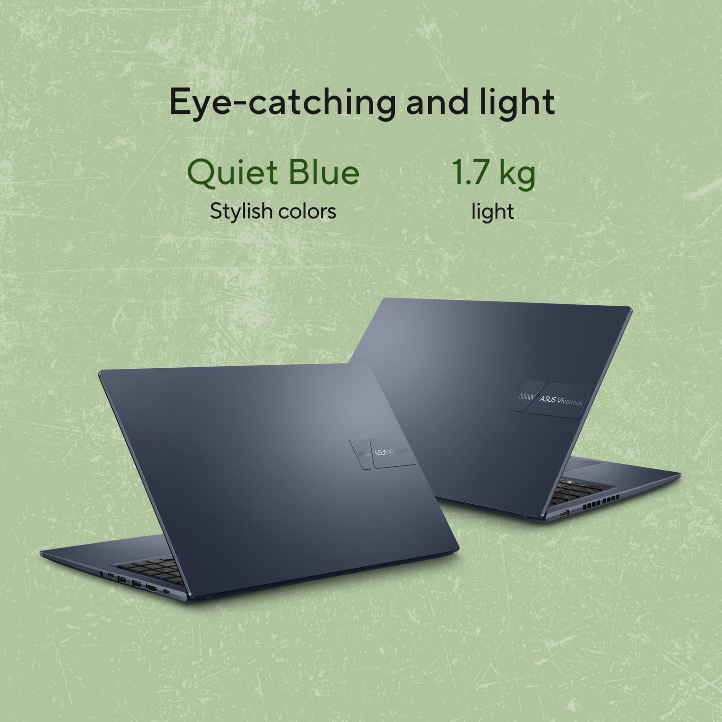 ASUS Vivobook 15 (2026),AMD Ryzen 5 150,Fingerprint Sensor,16GB RAM, 512GB SSD,FHD, 15.6", (39.6 cm),Windows 11,M365 Basic(1 Year)* Office 2024,Quiet Blue,1.70 kg,M1502NAQ-BQ118WS,Thin & Light Laptop