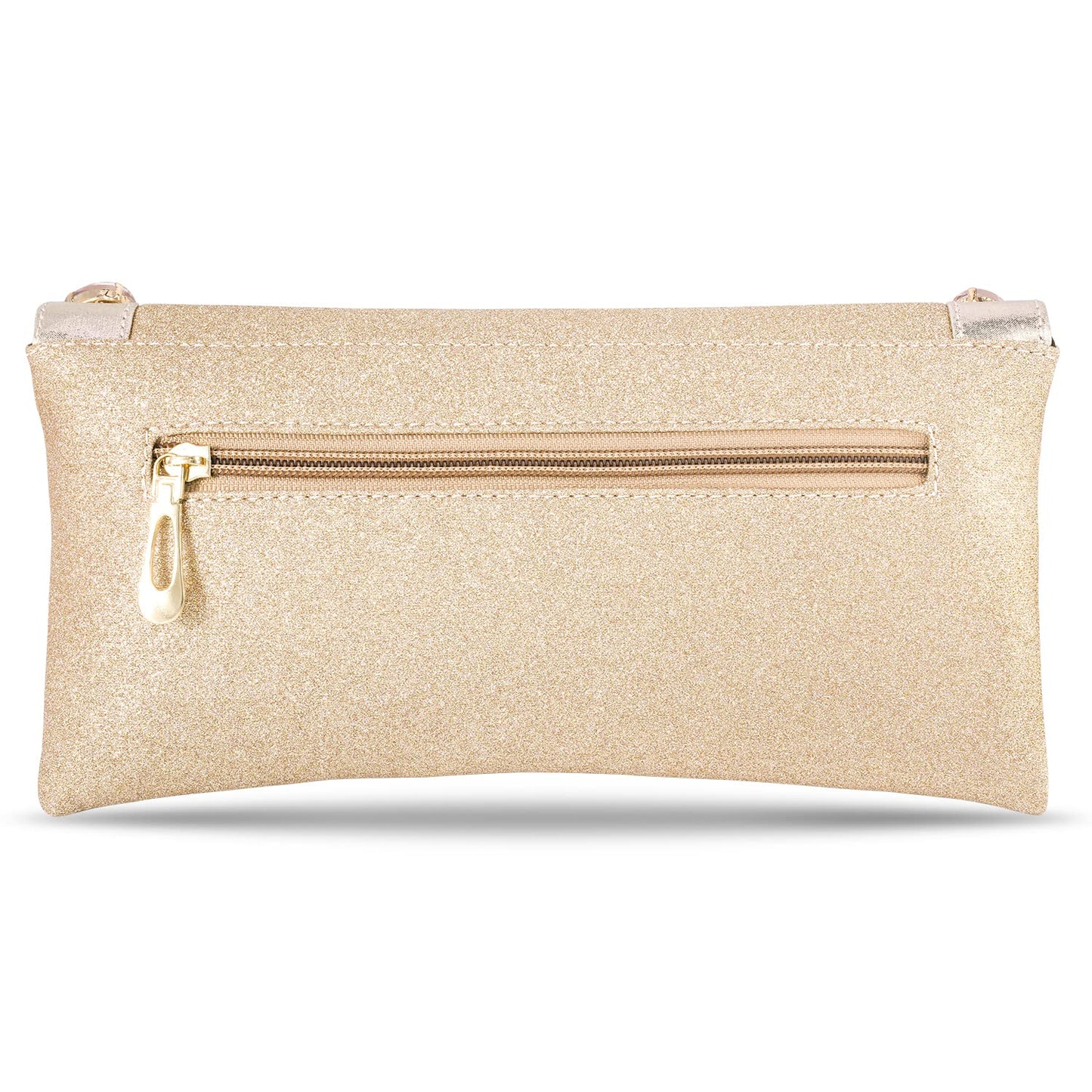 Peora Clutch Golden Purses For Women Wedding Handmade Evening Handbags Party Bridal Clutch (C37C)