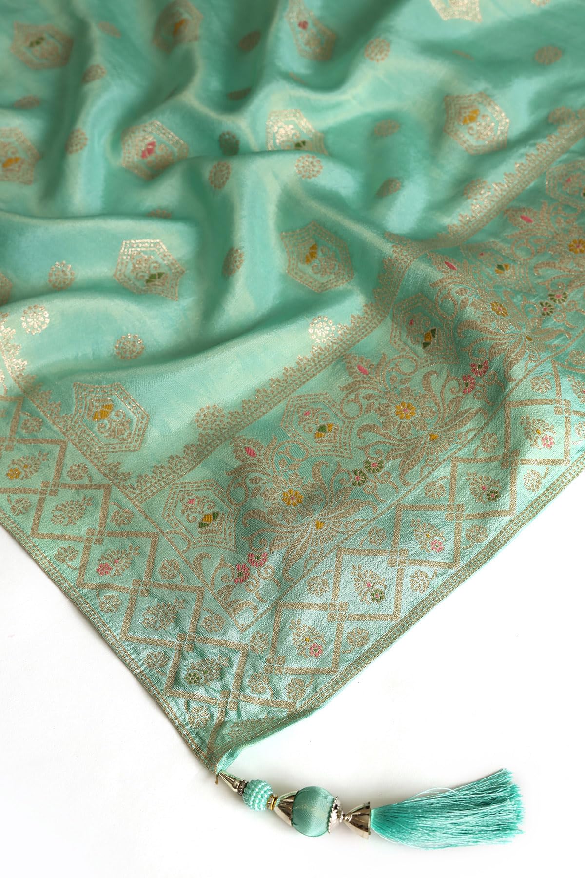 Soch Women's Viscose Blend Unstitched Ghagra Choli (OWS5CD21624_Blue_XL)