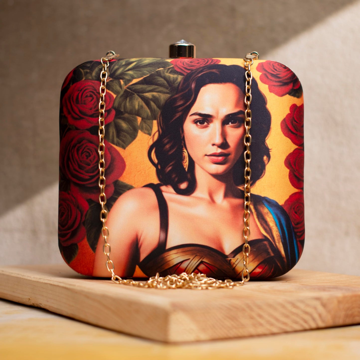 Artklim Gal Gadot Printed Clutch