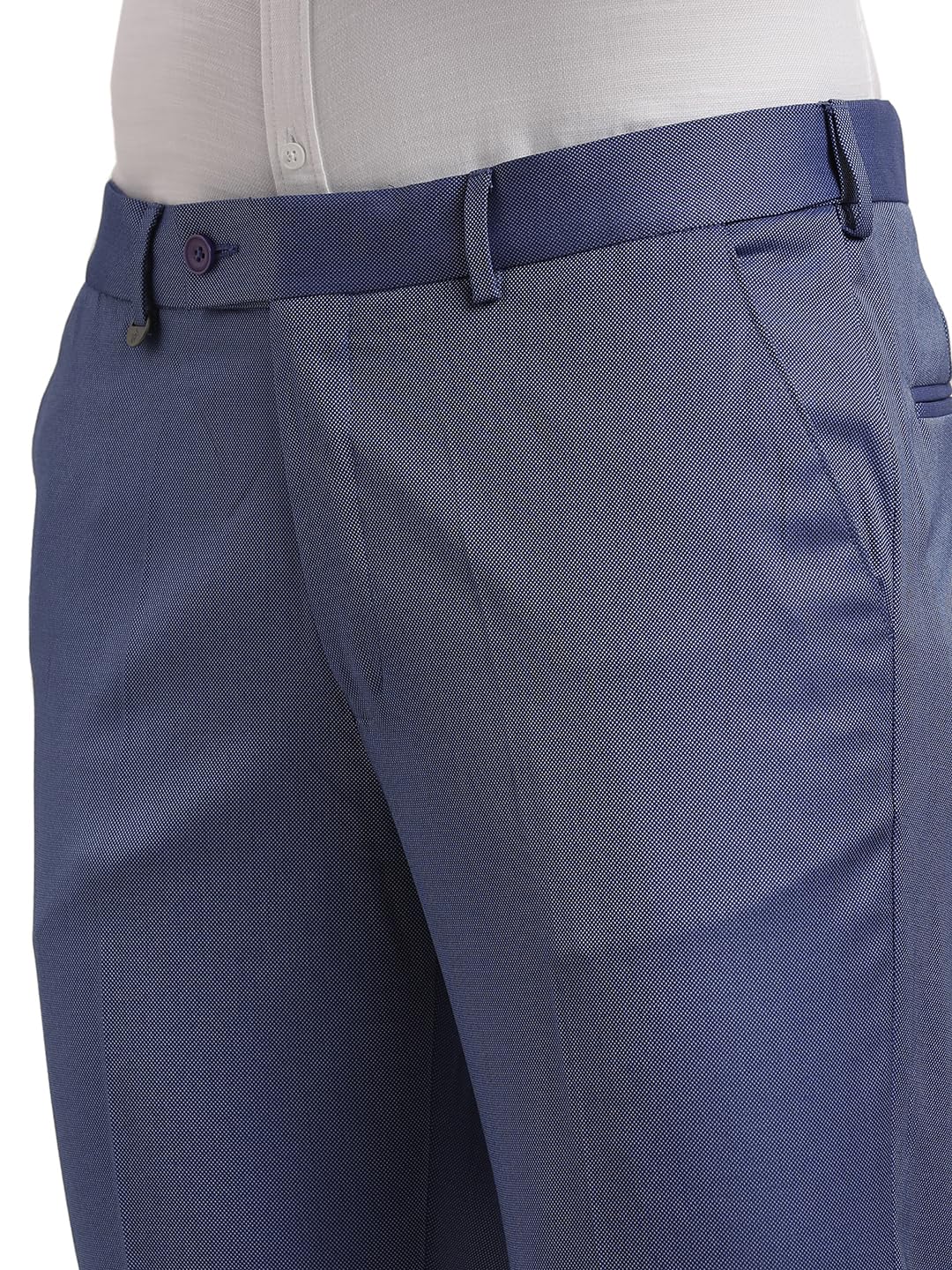 Turtle Men 100% Cotton Dobby Print Full Sleeve Two Piece Light Blue Party Suit