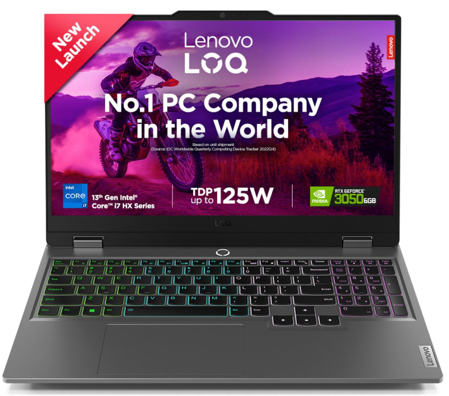 Lenovo LOQ Intel Core i7-13650HX 15.6" (39.6cm) 144Hz 300Nits FHD Gaming Laptop (16GB/512GB SSD/Win 11/NVIDIA RTX 3050 6GB Graphics/100% sRGB/Office 21/1Yr ADP Free/Grey/2.4Kg), 83DV00BJIN