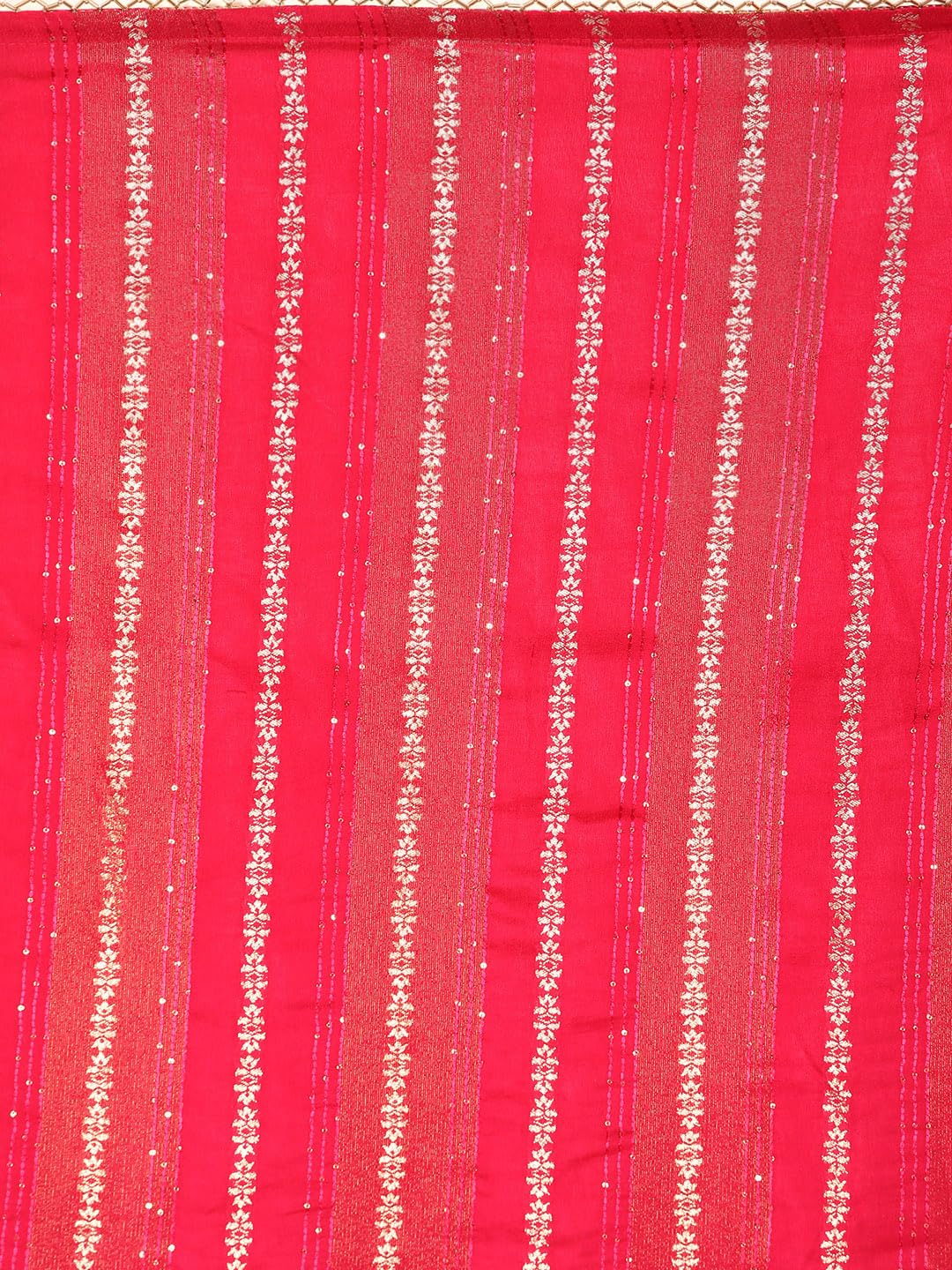 MOHEY Rani Art Silk Zari Weaved Saree for Women