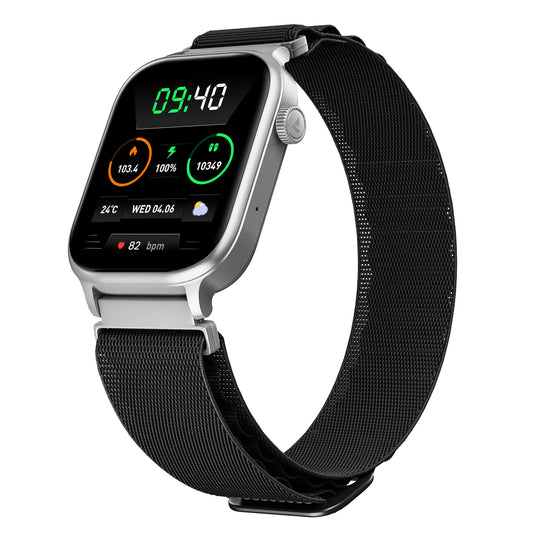 Boat Storm Infinity Plus Smartwatch with 20 Days Battery, ASAP™ Charge, 4.97 cm HD Display, Functional Crown, Multiple Sports Modes, BT Calling, SOS, IP68, Heart Rate & SpO2 Monitor (Sports Black)