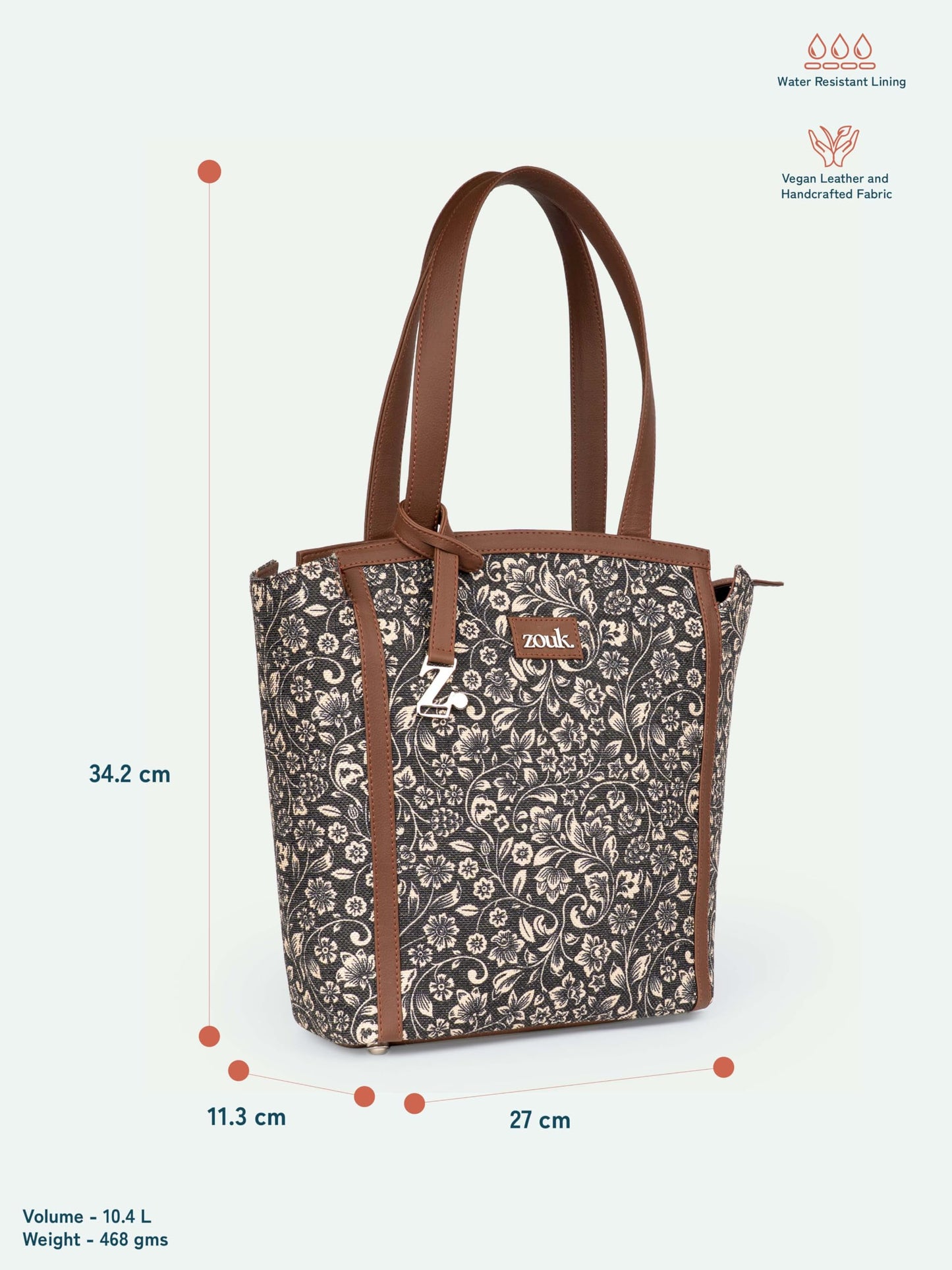 ZOUK Adira Tote Bag - FloMotif | Stylish & Spacious Handbag for Women