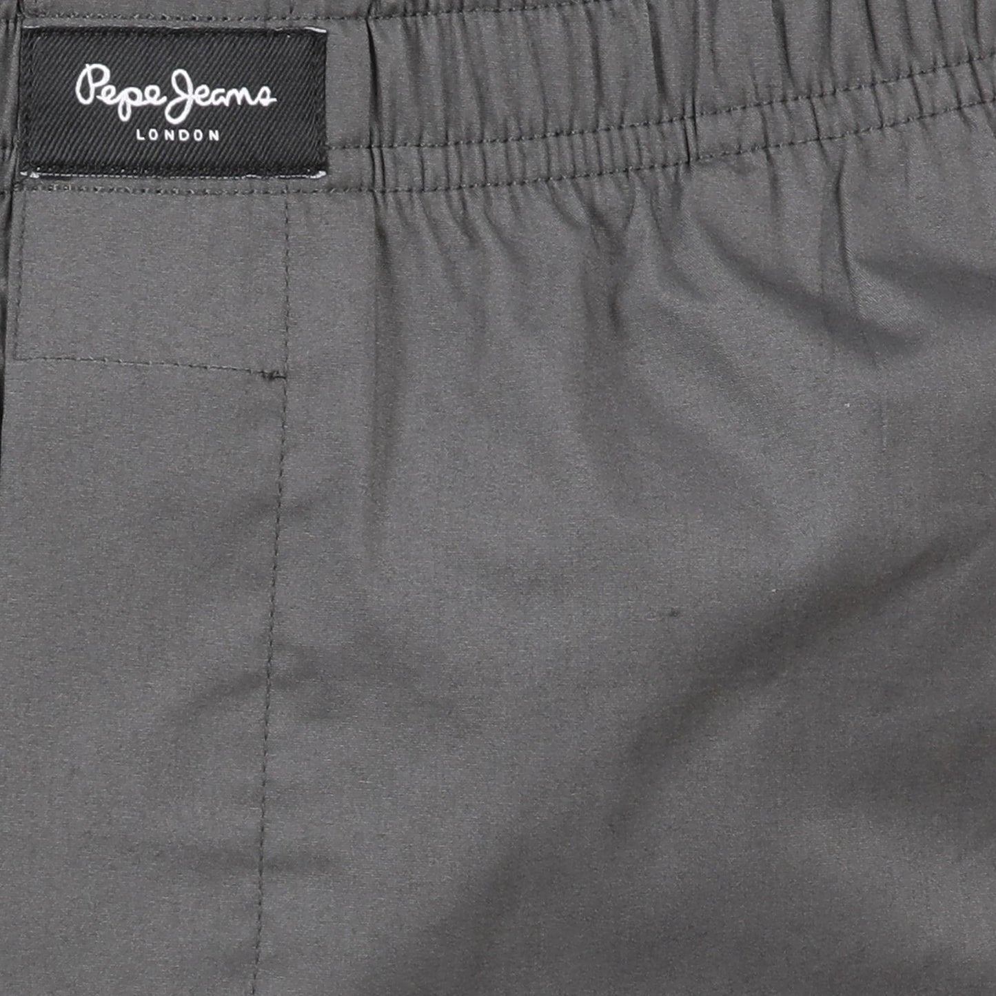 Pepe Jeans Innerwear Men's Solid Relaxed Mid Rise Woven Pyjama - Grey - X-Large