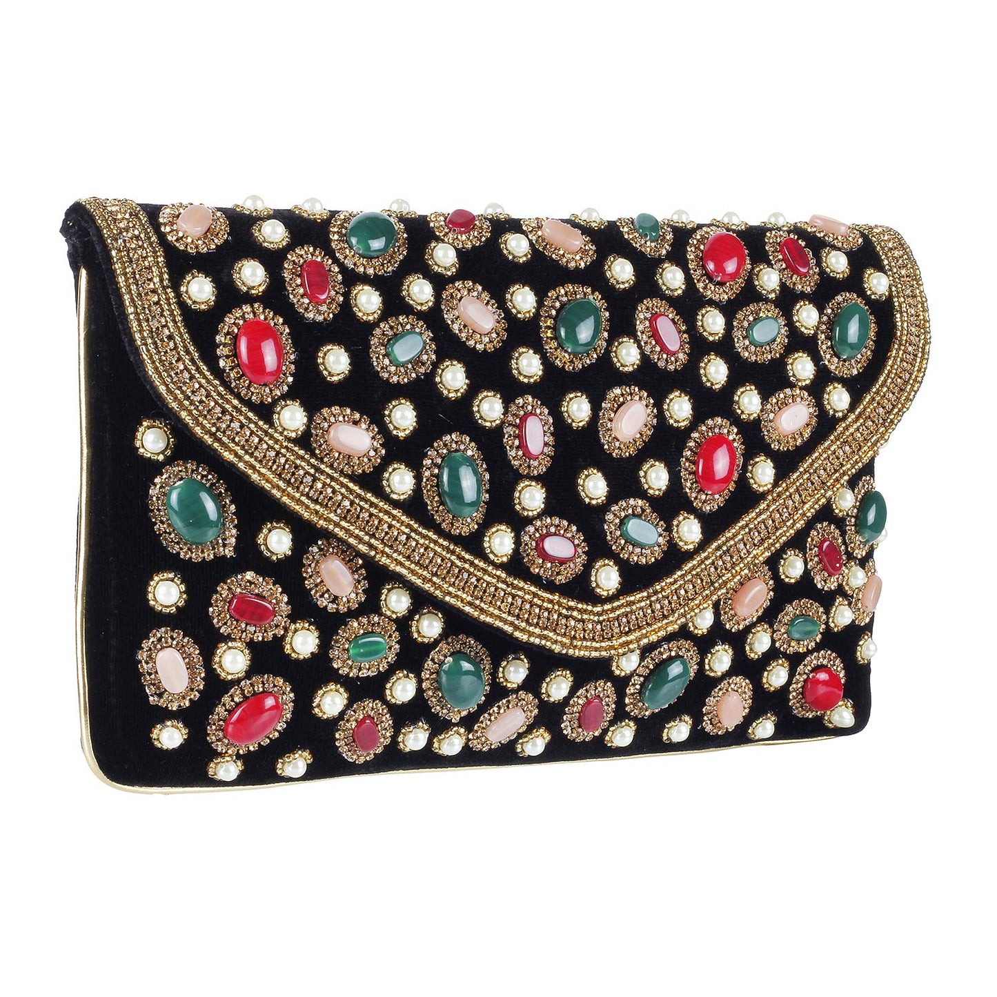Metro Womens Synthetic Black Clutch (One Size)