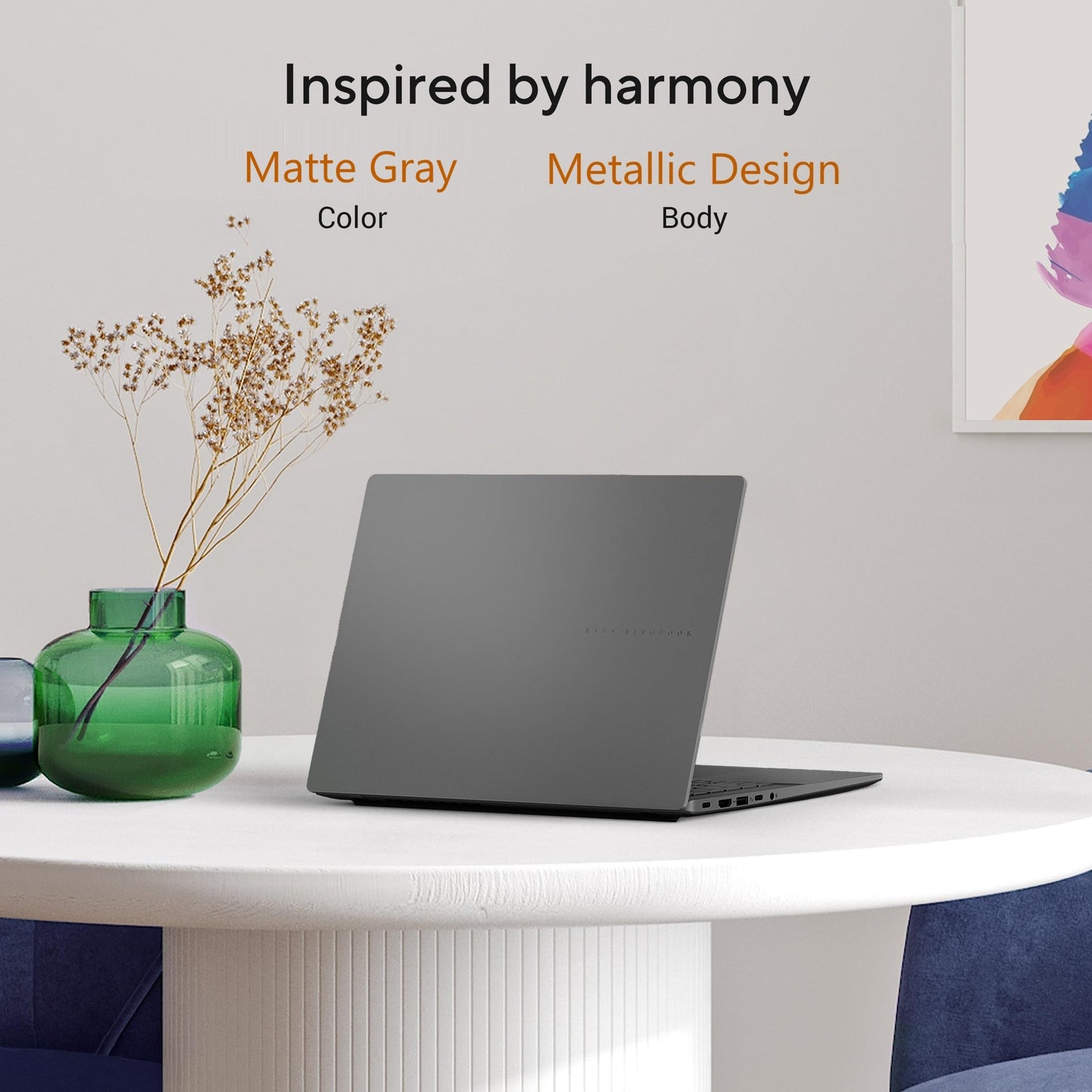 ASUS Vivobook S14,Smartchoice,AMD Ryzen AI 7 350,16GB RAM,1TB SSD,OLED,14",Windows 11, Office24,M365 Basic (1Yr)*, Matte Gray,1.4Kg, M3407KA-SF049WS,50 Tops,Metallic Design,Next-Gen AI Laptop,Copilot+
