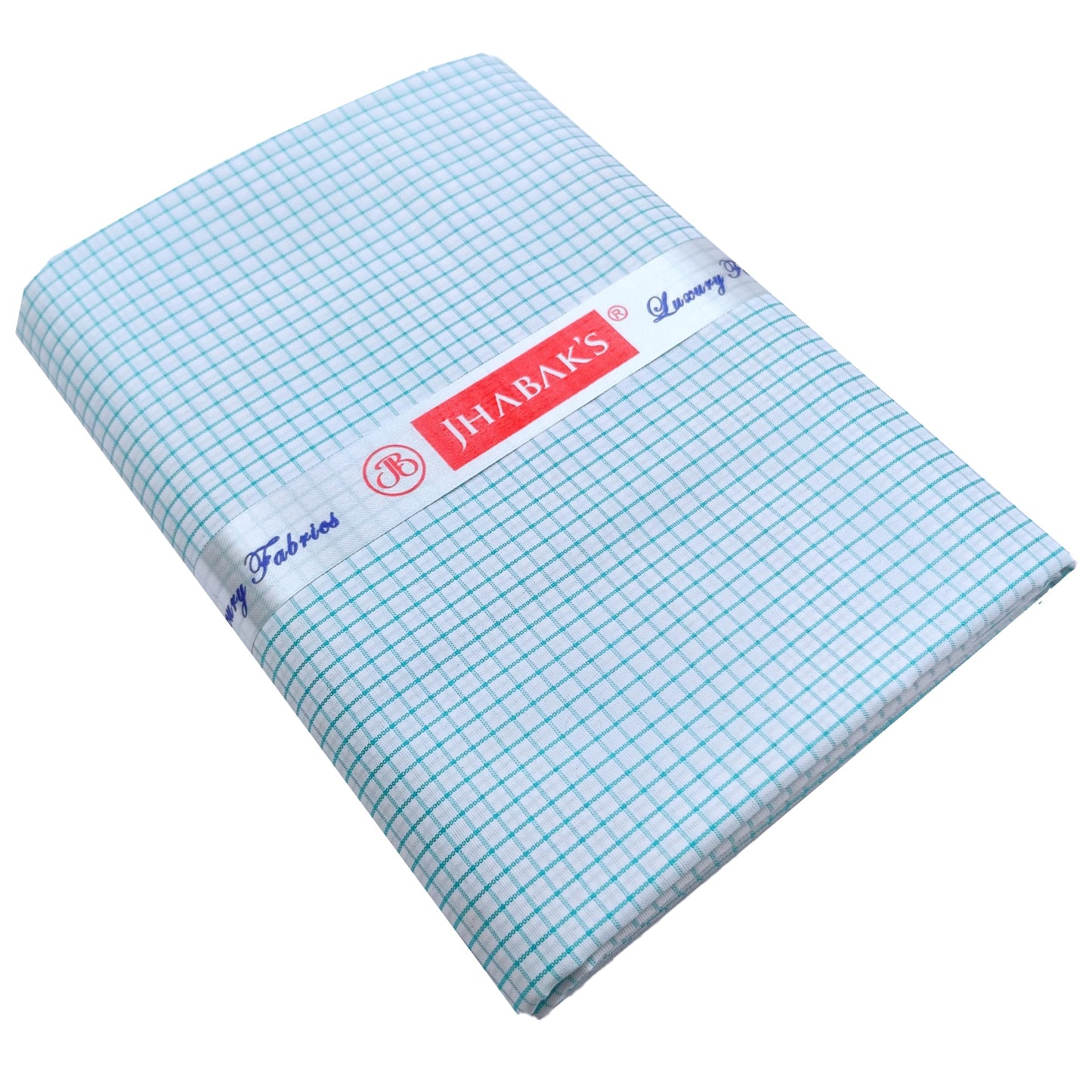 JHABAK'S Unstitched Polyester Checkered Shirt & Trouser Fabric - 2.25 mtr Shirt Cloth - 1.20 mtr Pant Piece