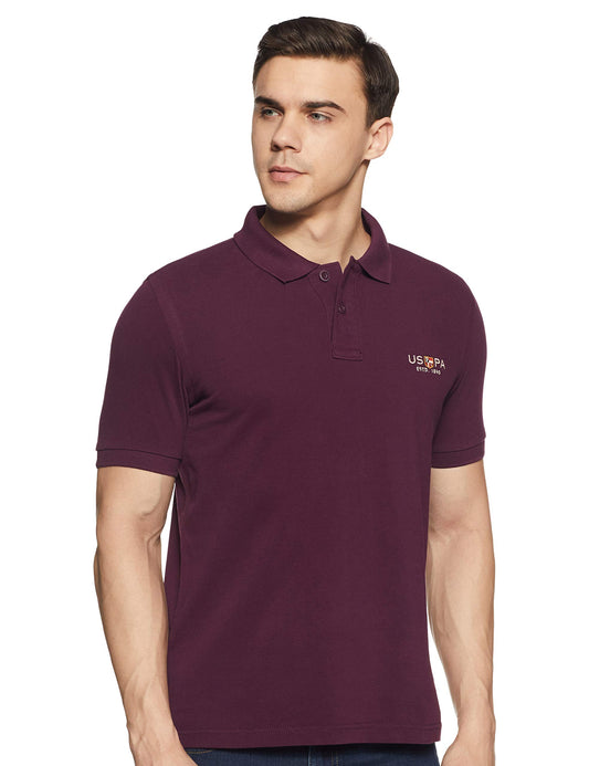 U.S. POLO ASSN. Men's Regular Fit T-Shirt (USTS5801XXL_Italian Plum_Italian Plum_2XL)