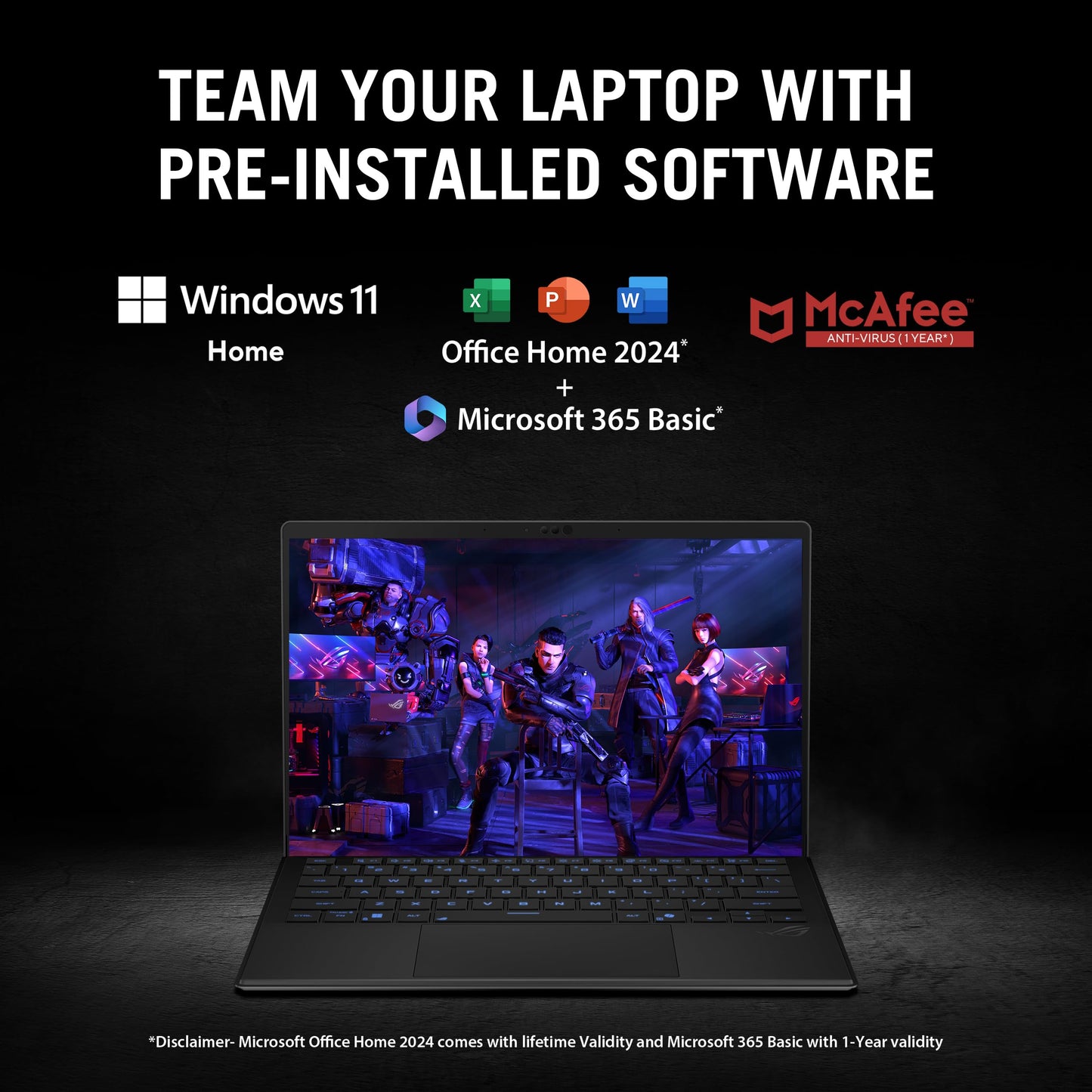 ASUS ROG Flow Z13 (2025), AMD Ryzen AI MAX+ 395,AMD Radeon iGPU, 32GB/1TB, 2.5K QHD+,Touchscreen, 13.4", 34 cm,Windows 11, M365 Basic(1yr)* Office24, Off Black, 1.59 Kg, GZ302EA-RU520WS, Gaming Laptop