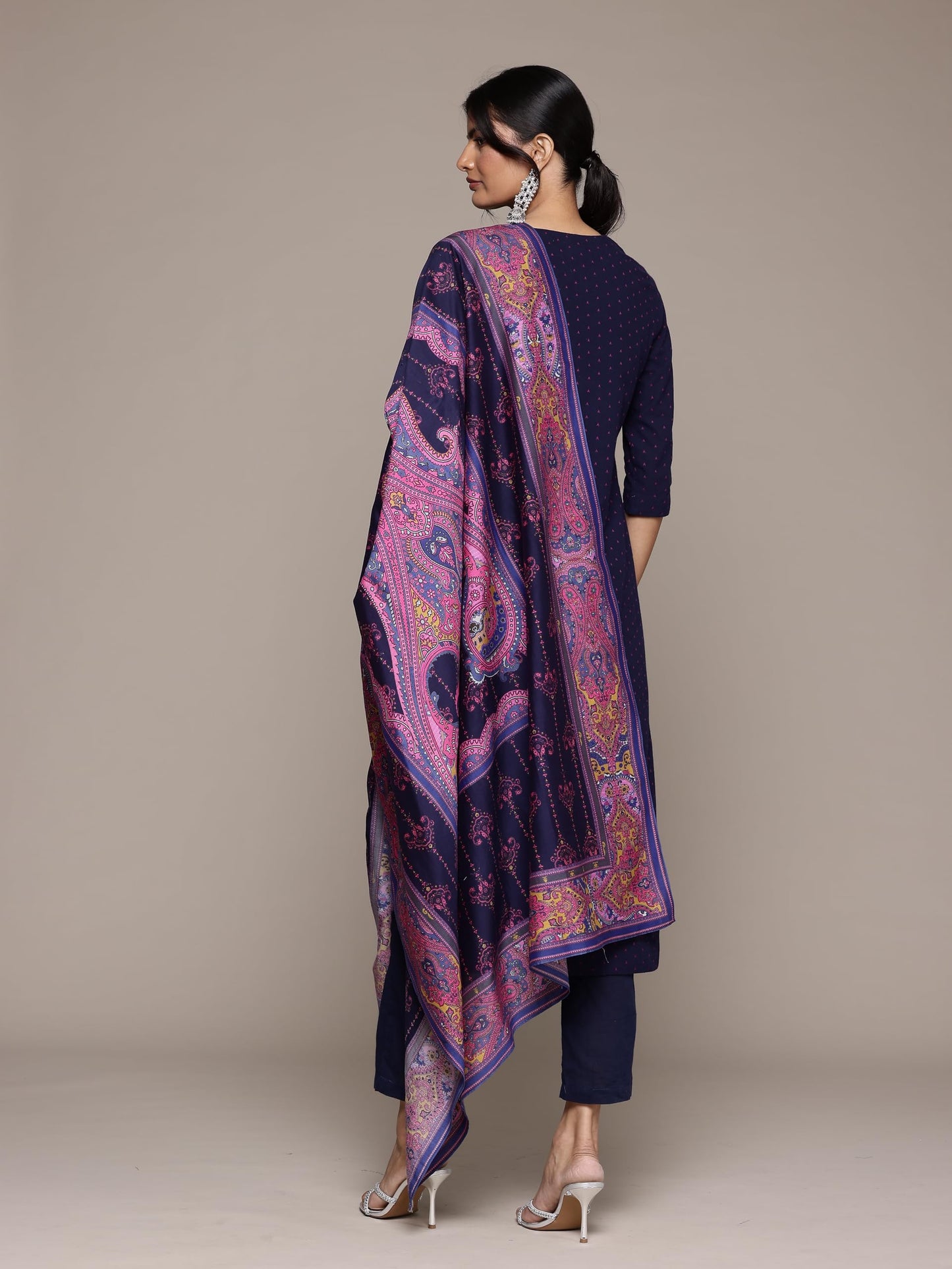 Aarke Ritu Kumar Blue Naina Kurta With Pant And Dupatta