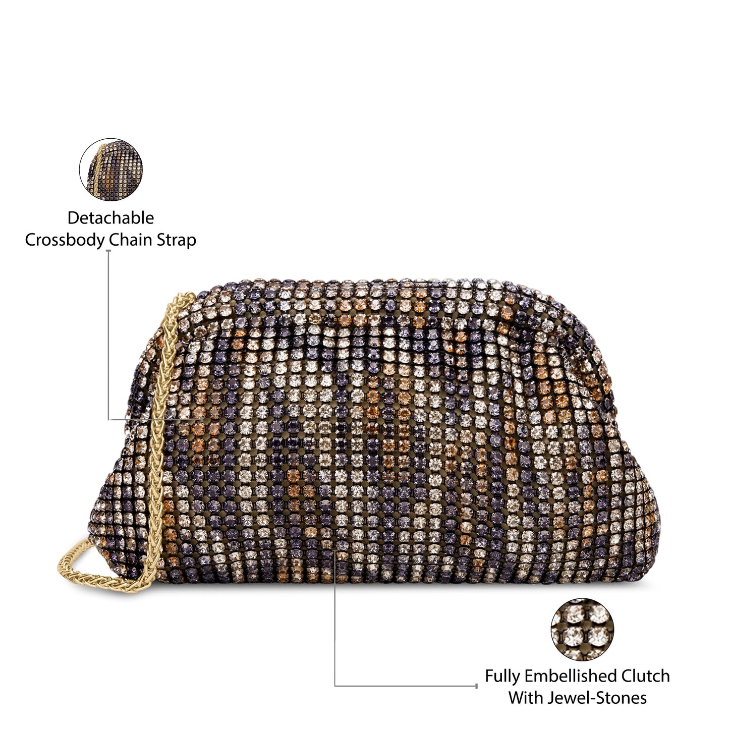 Lavie Luxe Women's Frame Cross Body Sling Bag | Ladies Purse Handbag | Gift for Women