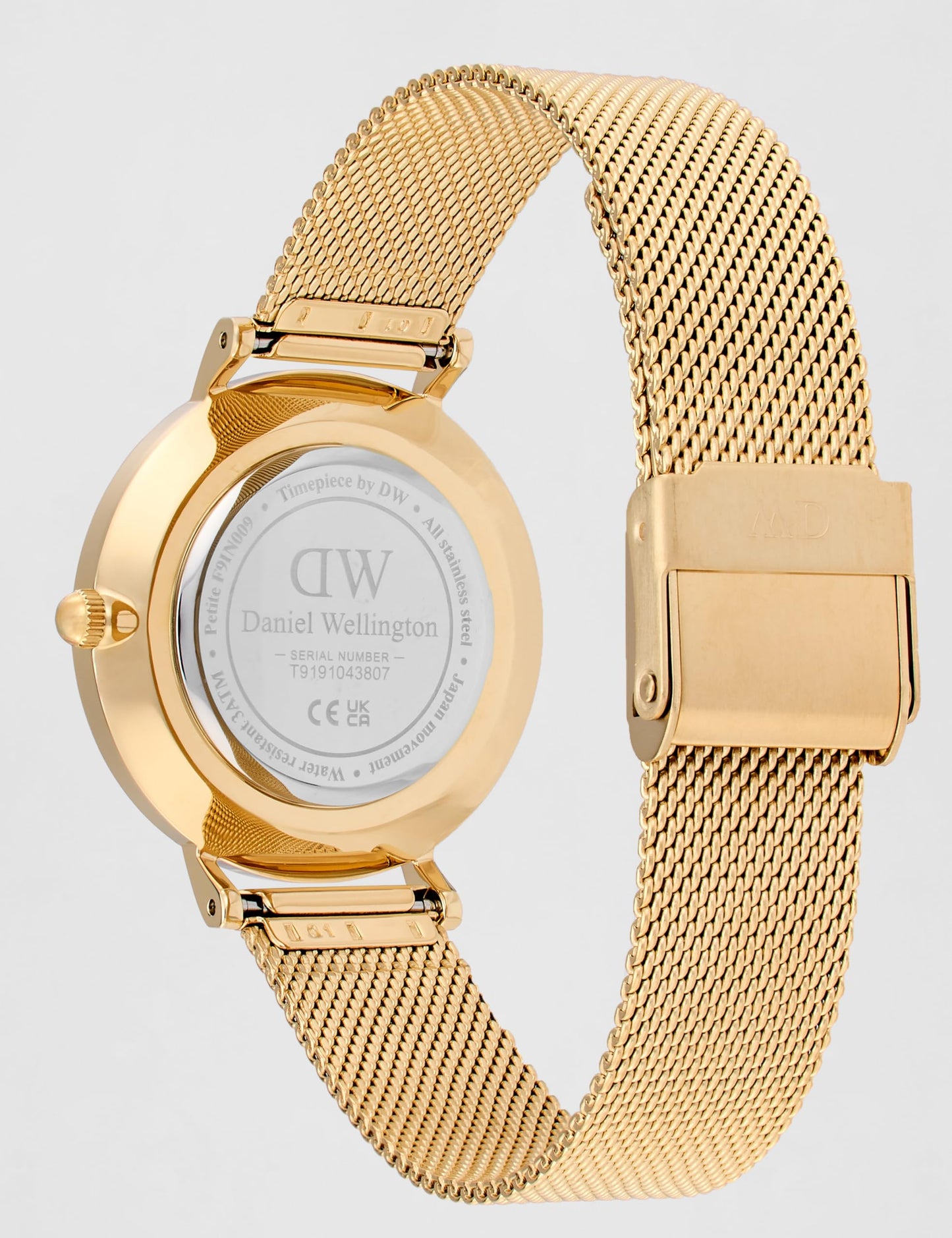 Daniel Wellington Metal Analog Black Dial Women's Watch-Dw00100347K, Band Color Gold