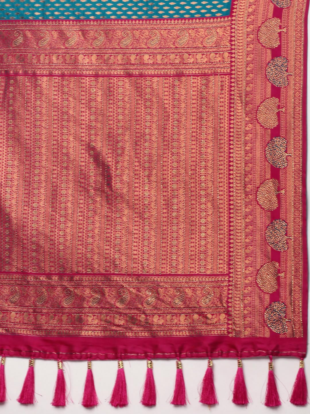 MOHEY Green Art Silk EMBROIDERY|Stone|Zari Weave Saree for Women