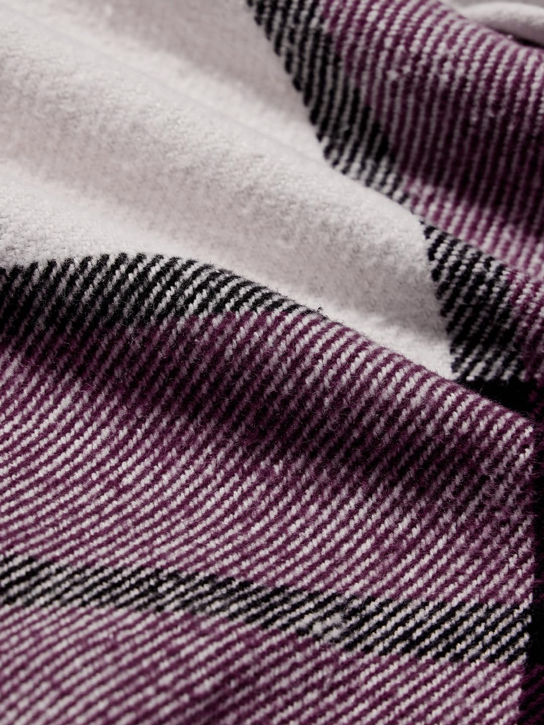 The Souled Store Plaid Hooded Shacket: Mauve Mist Men and Boys Long Sleeves Hooded Neck Button Front Cotton Oversized Shackets