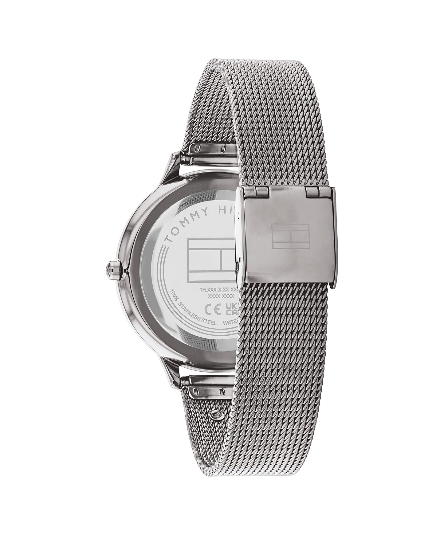 Tommy Hilfiger Grey Dial Grey Stainless Steel Strap Watch for Women-TH1782587