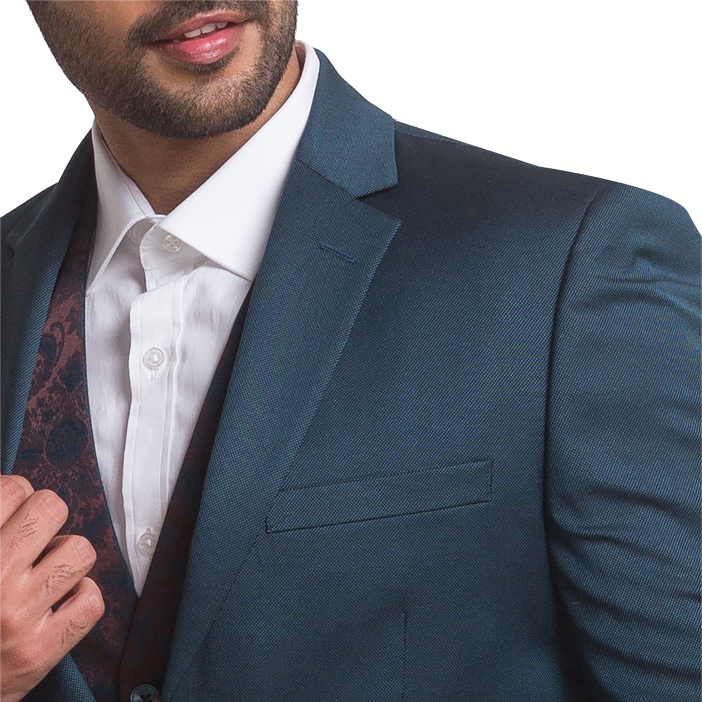 Park Avenue Dark Petrol Suit (Size: 44)-PIDP00290-P7