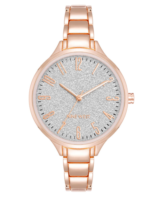 Nine West Women's Bracelet Watch, Rose Gold-Tone, NW/2336RORG