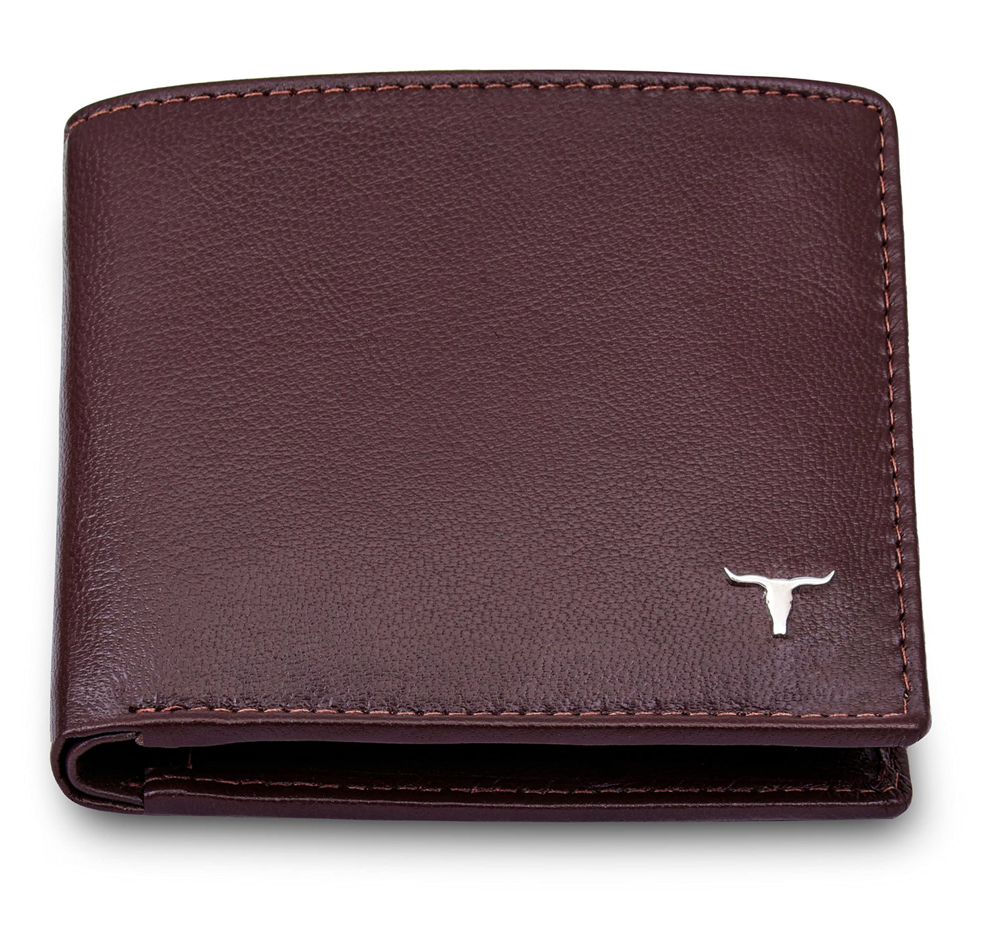 URBAN FOREST Griffin Aniline Brown Leather Wallet & Diamond Pen Combo Gift Set for Men