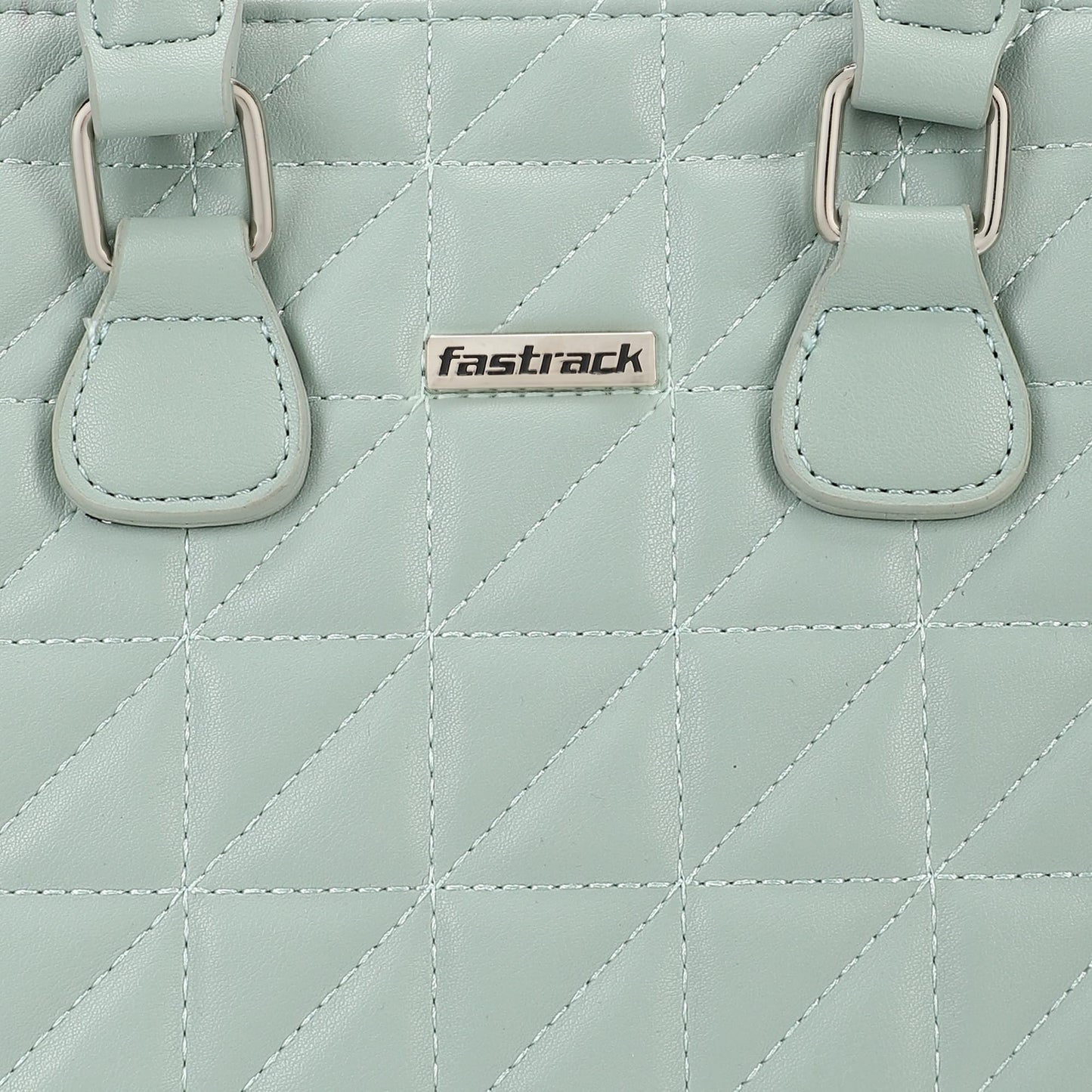 Fastrack Quilted Satchel For Women, Ladies And Girls | Stylish And Trendy Satchel Handbag For Girls, Ladies And Women | Made Up Of Premium Semi-Pu Material, Green
