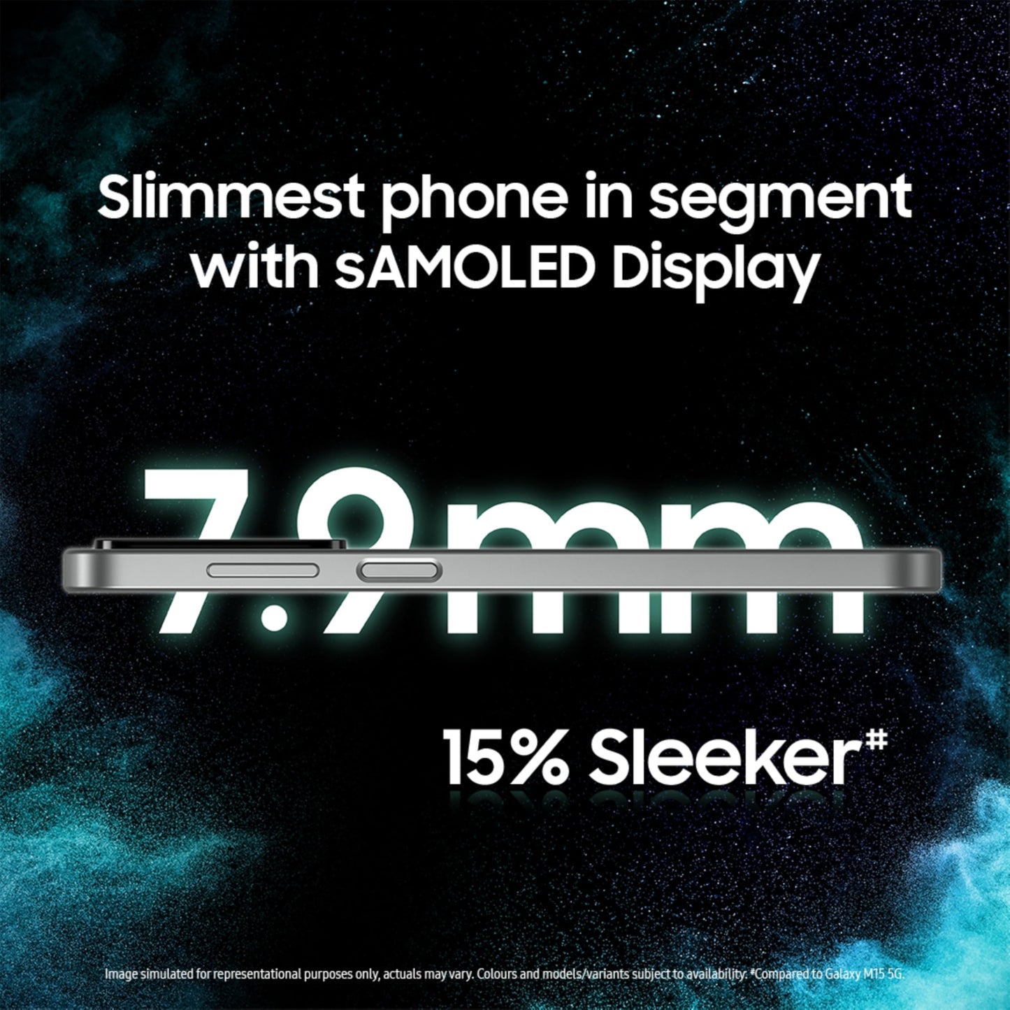 Samsung Galaxy M16 5G (Thunder Black, 6GB RAM, 128 GB Storage) | MediaTek Dimensity 6300 | AnTuTu Score 422K+ | Super Amoled Display | 25W Fast Charging | 6 Gen. of OS Upgrades | Without Charger