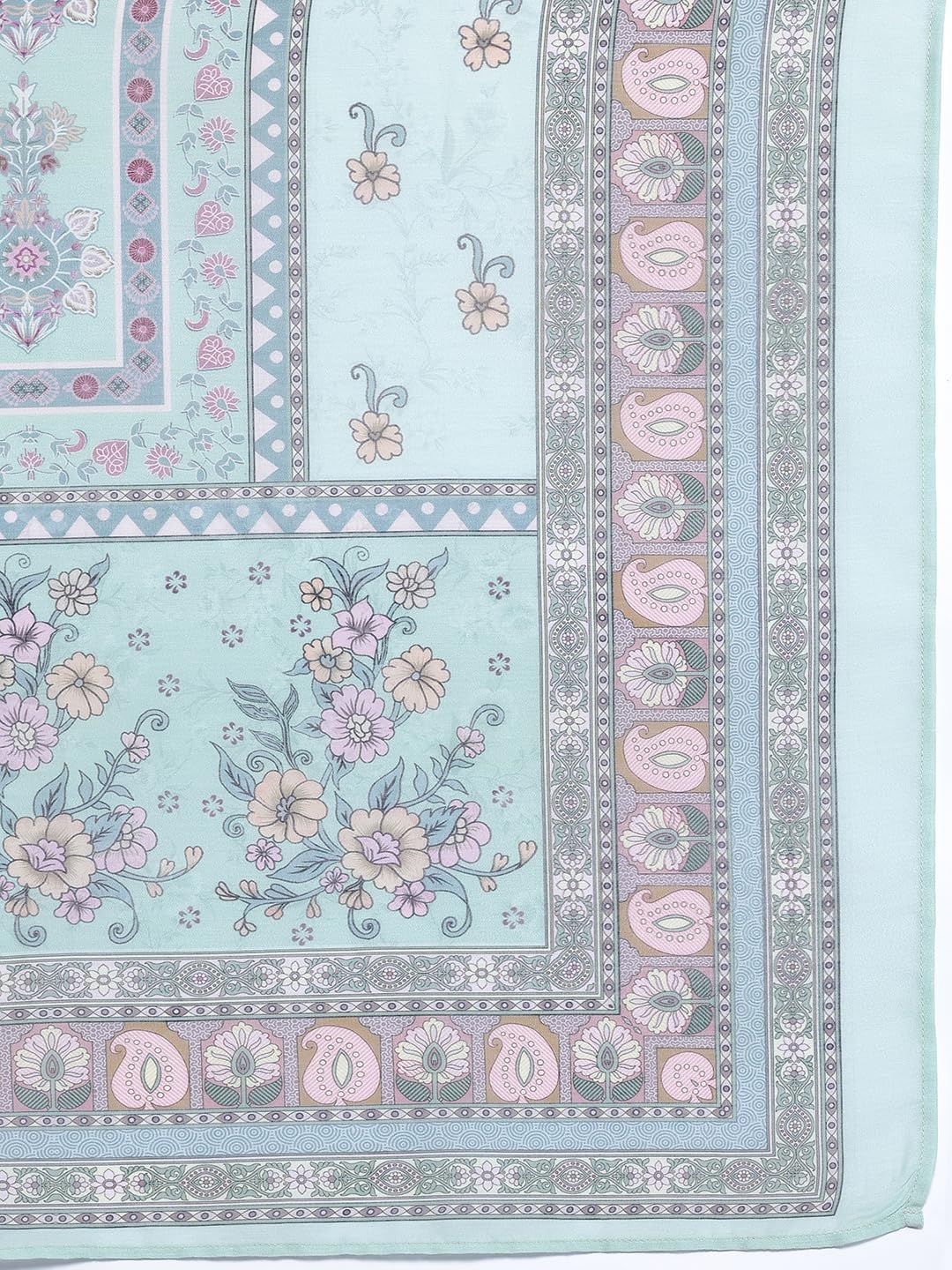 Libas Womens Printed Crepe Straight Kurta With Trousers and Dupatta