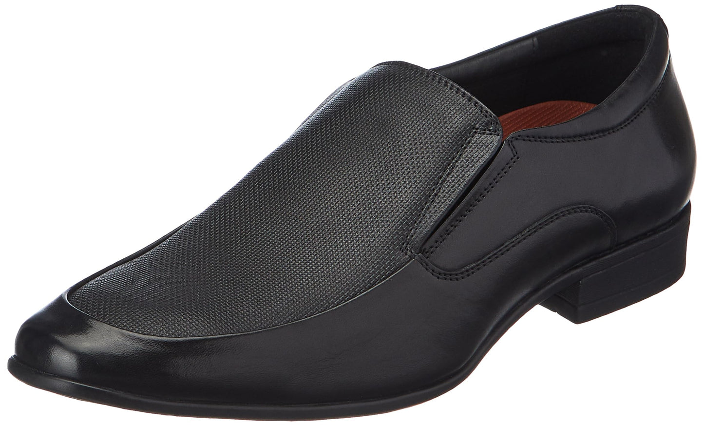 Hush Puppies Men's Theodore Slip-ON Formal Shoes (8546195_Black_8 UK)