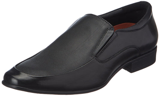 Hush Puppies Men's Theodore Slip-ON Formal Shoes (8546195_Black_8 UK)