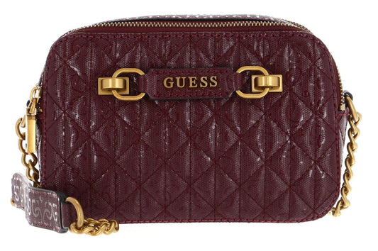 GUESS Aveta Camera Bag, Merlot, One Size