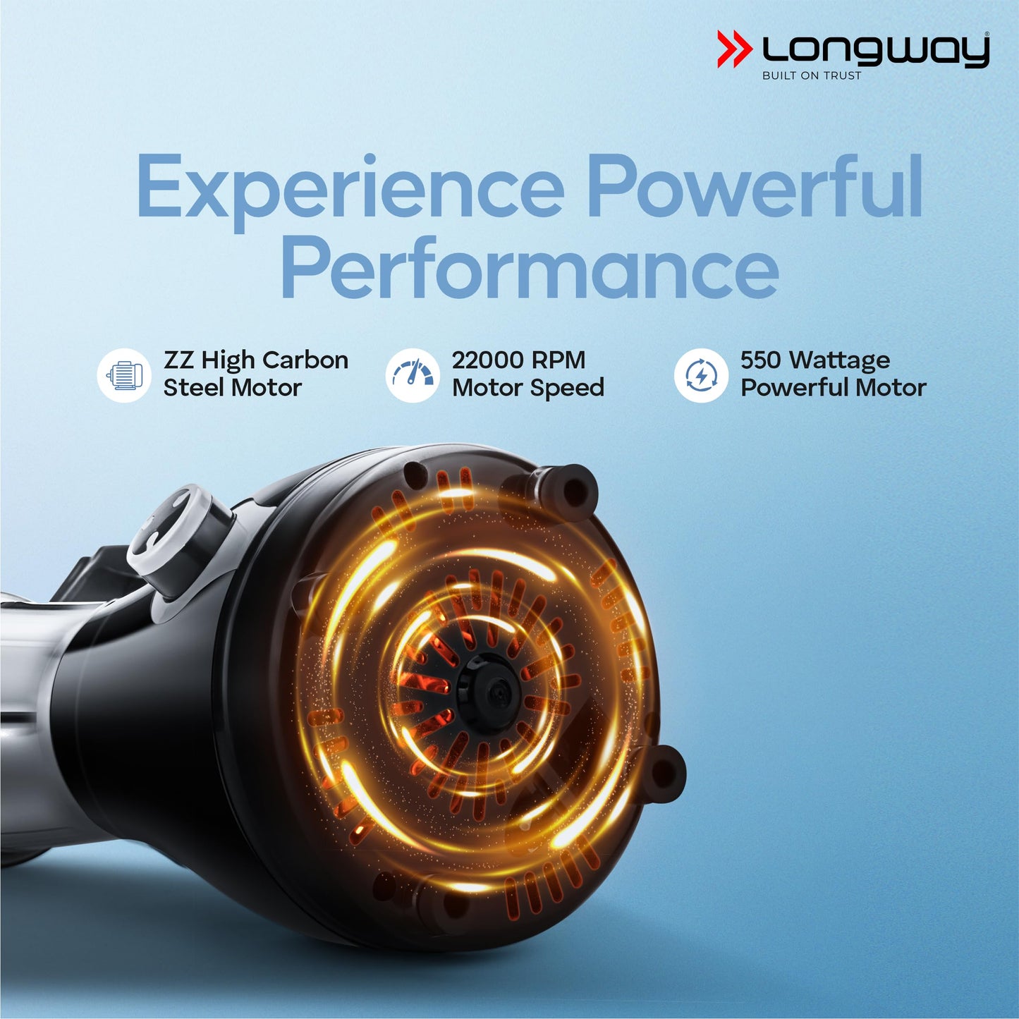 Longway Mix Pro 550 Watt Mixer Grinder with 4 Jars for Grinding, Mixing, Blending, Juicing with Powerful Motor (Black & Gray,4 Jars)