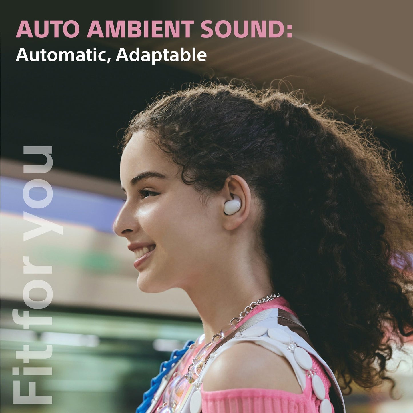 Sony [New Launch] LinkBuds Fit WF-LS910N | Get SRS-XB100 BT Speaker | Active Noise Cancelling Wireless Bluetooth Earbuds, Comfortable Fit with New Supporters -White