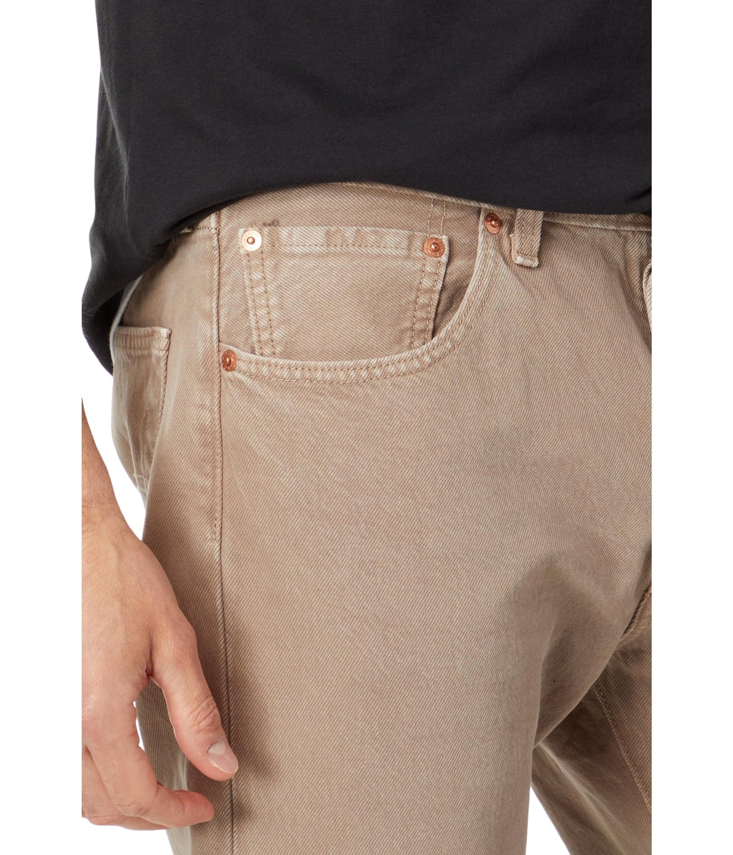 Levi's mens 501 Original Fit Men's Jeans (Regular and Big & Tall) Jeans, All Beige, 34W x 30L