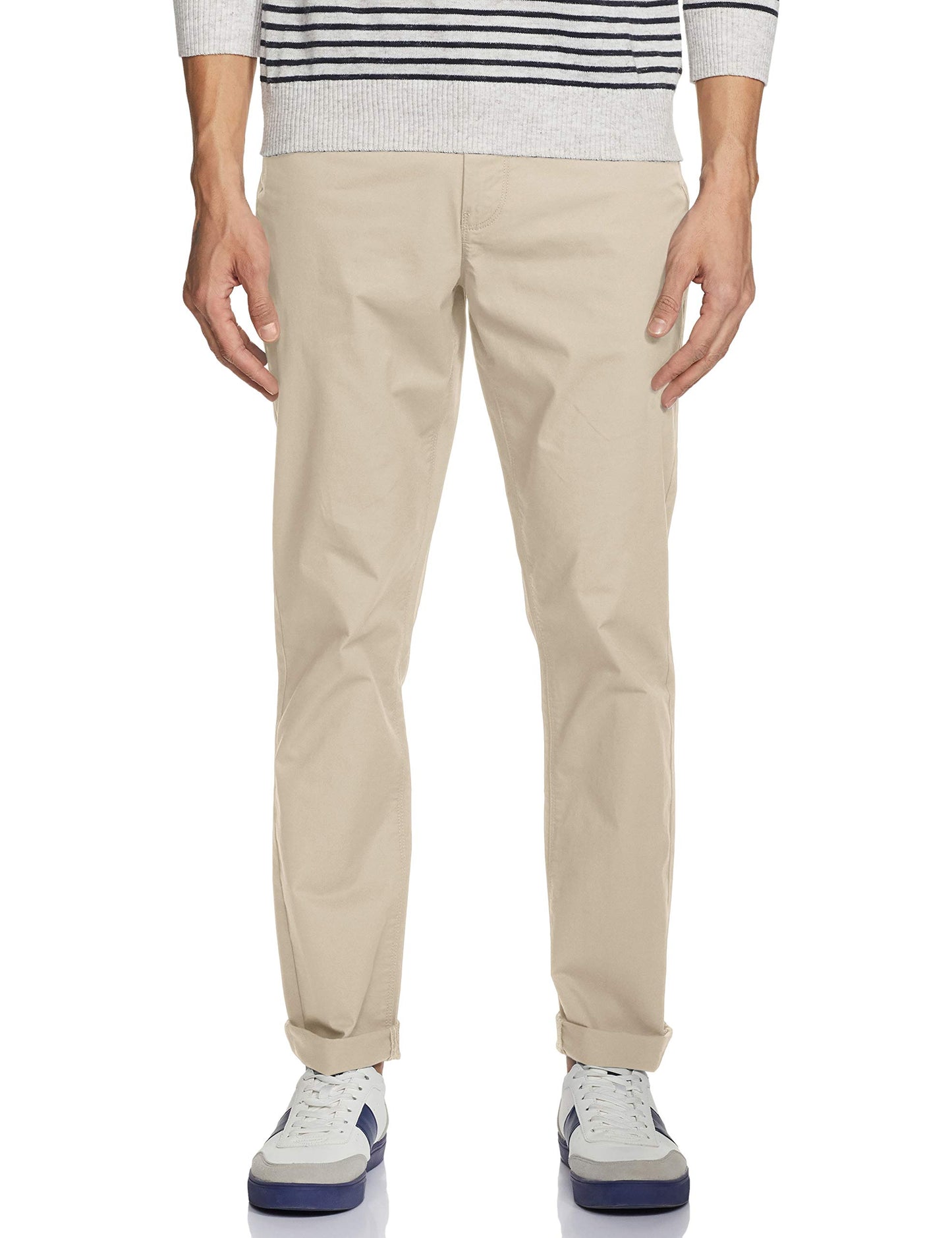 United Colors of Benetton Men's Slim Casual Pants (4CTNS0011I905_Beige_32)