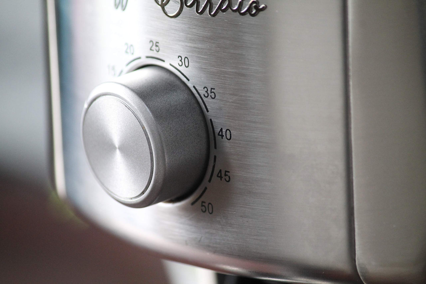 CAFFE BIRRAIO Plastic Conical Burr Bean Grinder With 32 Grind Settings., Iris