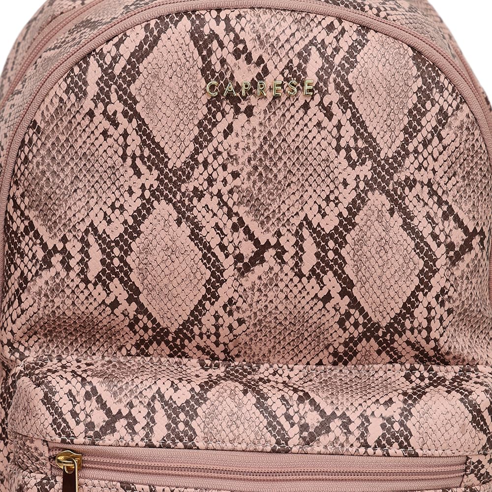 Caprese Cosmos Casual Backpack, Medium | Fashion Backpack for Women with Adjustable Strap & Secure Zip Closure | Spacious, Versatile for Everyday Outings and Travel (Blush)