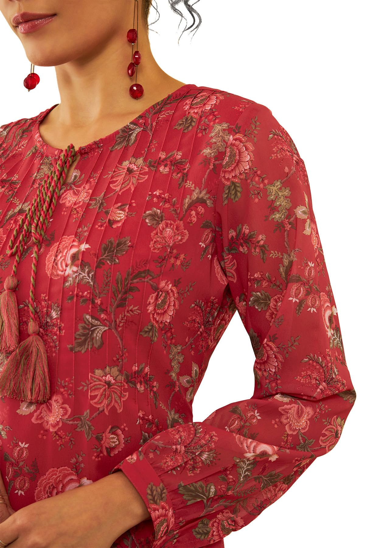 Soch Women's Regular Tunic (FWS4TU30075A_Pink S)