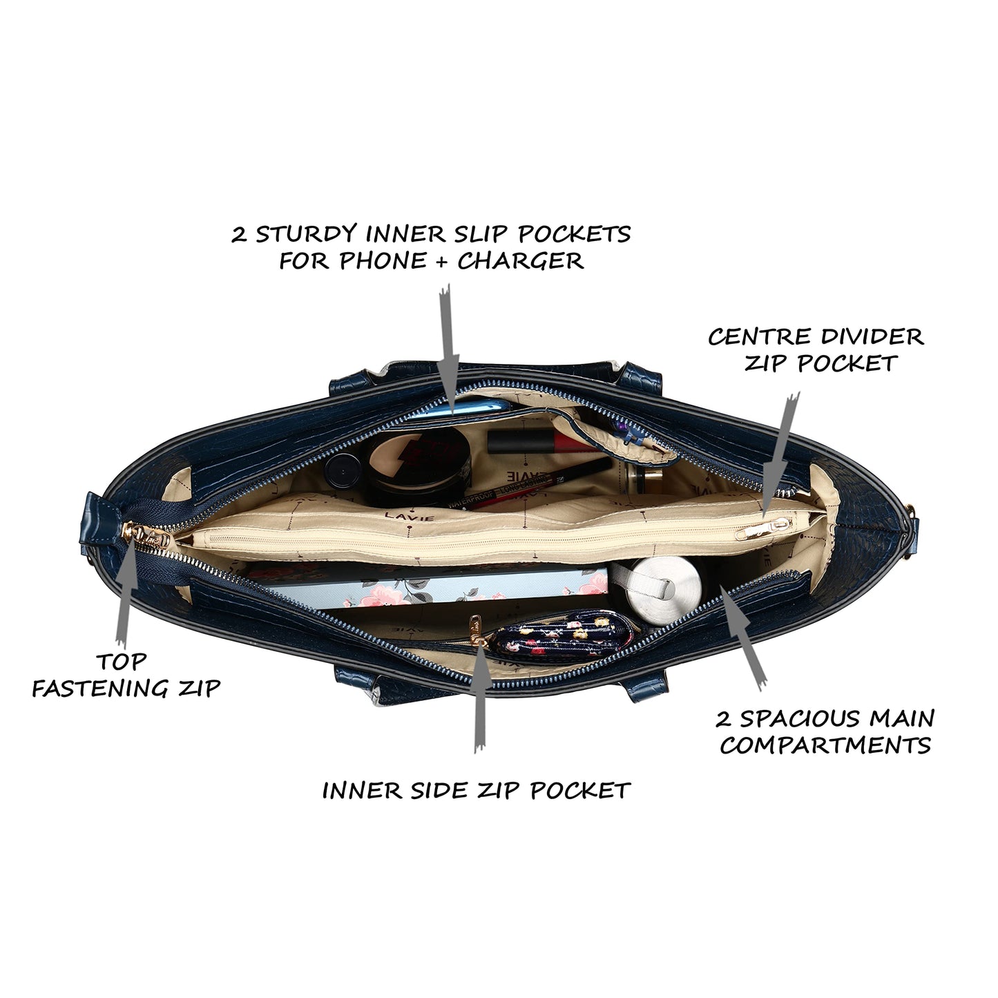 Lavie Hailon Women's Large Tote (Navy)