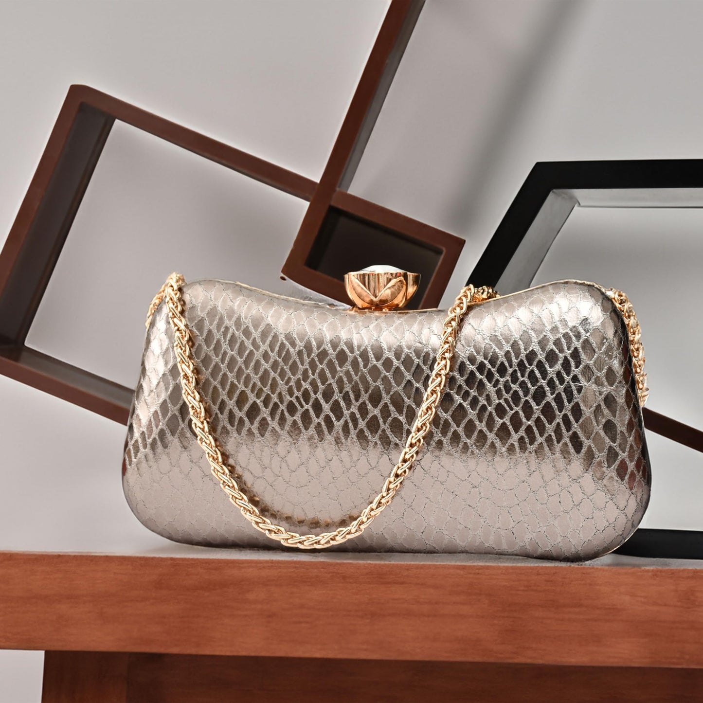 For The Beautiful You Grey Women's Clutch (AM-126)